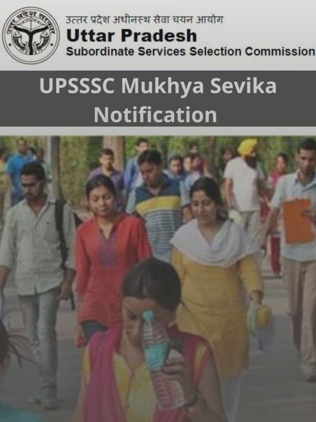 UPSSSC Mukhya Sevika Notification 2022