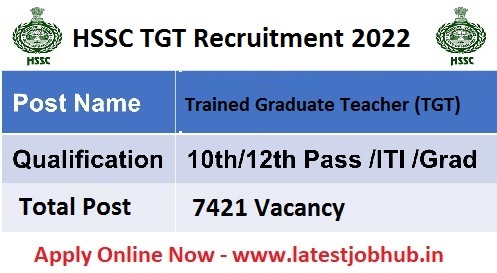 HSSC TGT Recruitment 2022