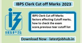 IBPS Clerk prelims Cutoff