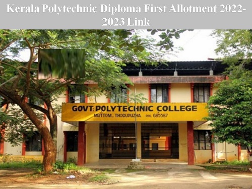 Kerala Polytechnic Allotment Result 2022-