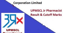 UPMSCL Junior Pharmacist Cutoff List