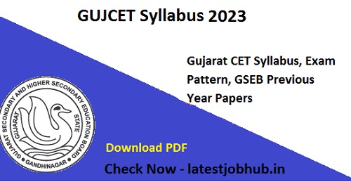 Gujarat CET Exam Pattern syllabus
