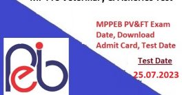 MPPEB Pre Veterinary Fishery Test Date
