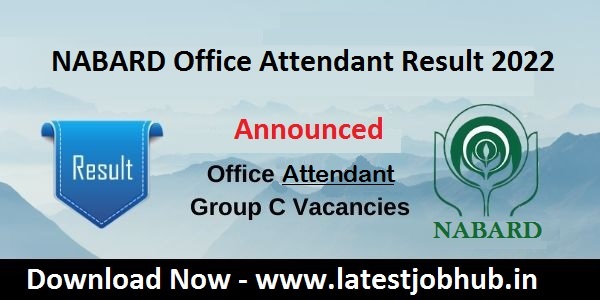 NABARD Office Attendant Result 2022