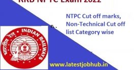 RRB NTPC Cut off Marks 2022