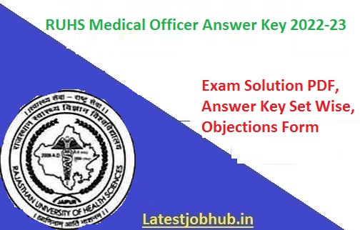 RUHS Medical Officer Answer Key 2022-23