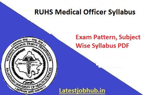 RUHS Medical Officer Syllabus 2022-23