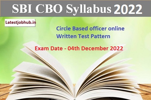 SBI CBO Syllabus 2022