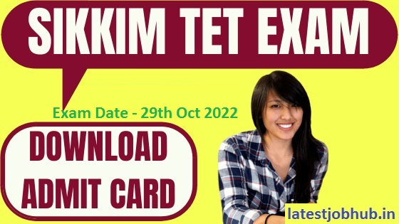 Sikkim TET Admit Card 2022