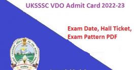 UKSSSC VDO Admit Card 2022-23