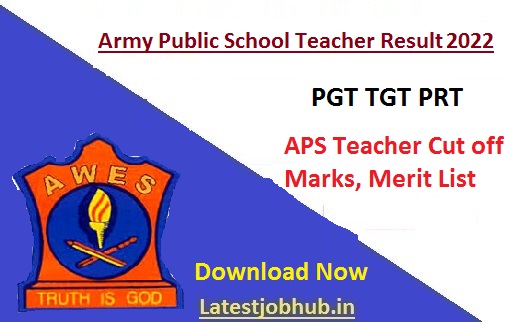 Army Public School Teacher Result 2022