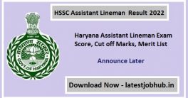 HSSC Assistant Lineman Result 2022