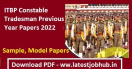 ITPB Tradesman Previous Question Papers