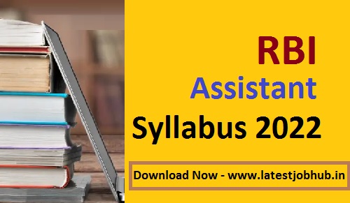 RBI Assistant Syllabus 2022