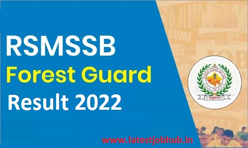 RSMSSB Forest Guard Result 2022