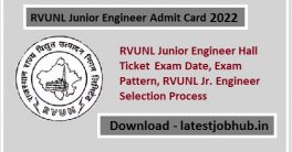RVUNL Junior Engineer Admit Card 2023