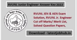 RVUNL Junior Engineer Answer Key 2022