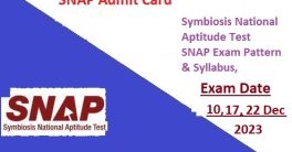 SNAP Admit Card 2023-24