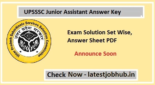 UPSSSC JA Mains Answer key