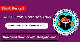 WB TET Previous Year Papers 2022