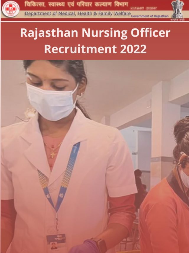 Rajasthan Nursing Officer Recruitment 2022 – 1289 Vacancies