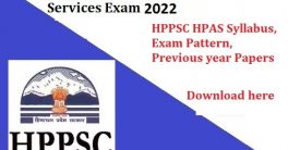 HPPSC HPAS Syllabus 2022