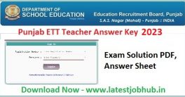 Punjab ETT Exam Solution