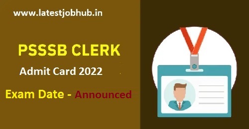 Punjab SSSB Clerk Admit Card 2022-23