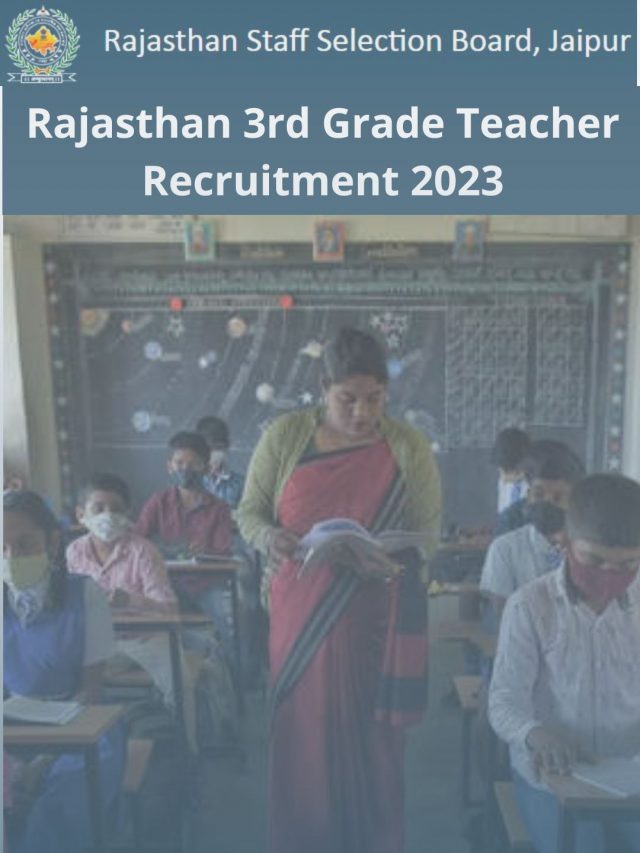 Rajasthan 3rd Grade Teacher Recruitment 2022-23