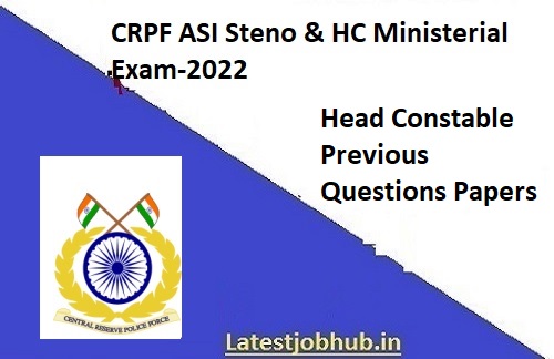 CRPF Head Constable Previous Year Papers