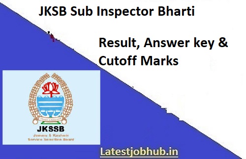 JKSSB Sub Inspector Result 2022