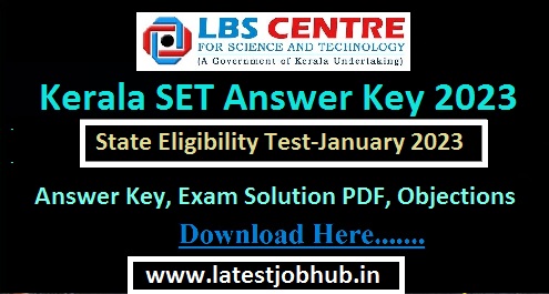 Kerala SET Exam Solution PDF