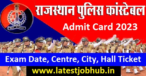 Rajasthan Police Constable Admit Card 2023