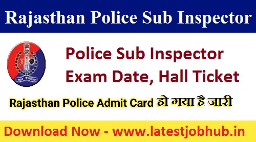 Rajasthan Police SI Admit Card 2023
