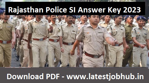 Rajasthan Police SI Answer Key 2023