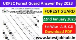 UKPSC Forest Guard Answer Key 2023