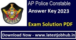 AP Police Constable Answer Key 2023