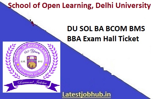 Delhi University SOL Hall Ticket