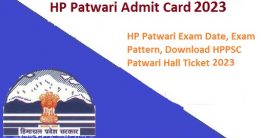 HP Patwari Admit Card 2023