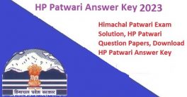 HP Patwari Answer Key 2023