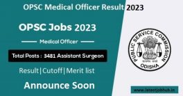 OPSC Medical Officer Result 2023