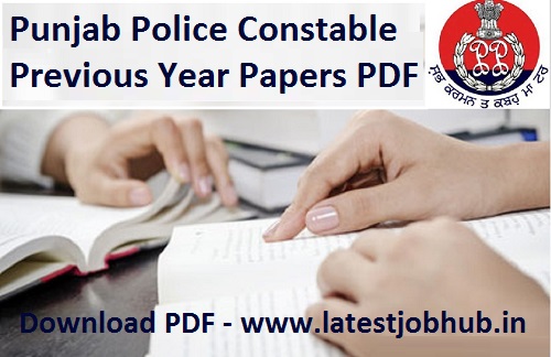 Punjab Police Constable Previous Year Papers 2023