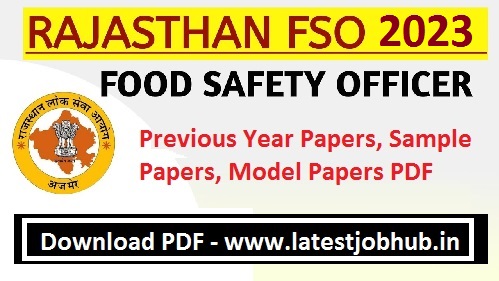 RPSC FSO Previous Question Papers 2023