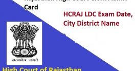 RHC LDC Exam Center Admit Card