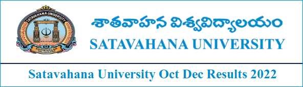 Satavahana University Degree Results 2023