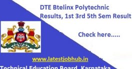 Karnataka BTELINX Diploma Result