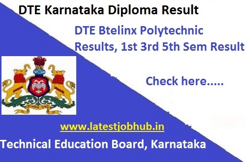 Karnataka BTELINX Diploma Result