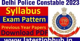 Delhi Police Constable Syllabus 2023