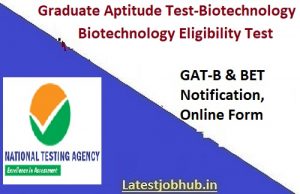 NTA GAT-B & BET Application Form 2023 DBT JRF Registration