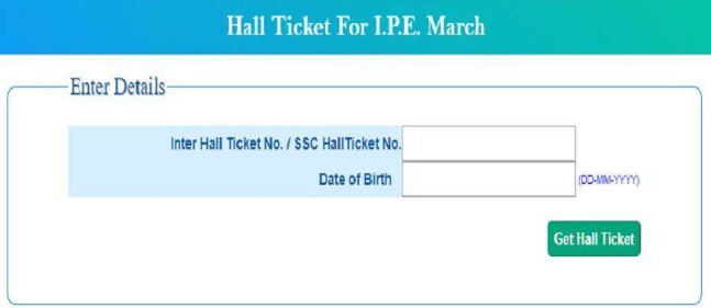 TS Inter Hall Ticket 2023 